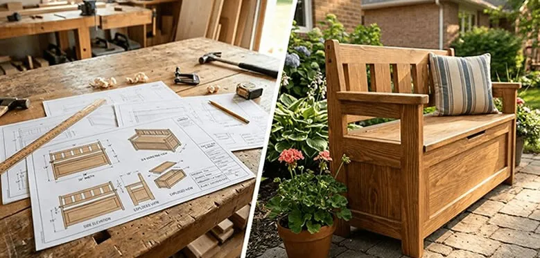 Home Decor Woodworking premium plan workshop scene